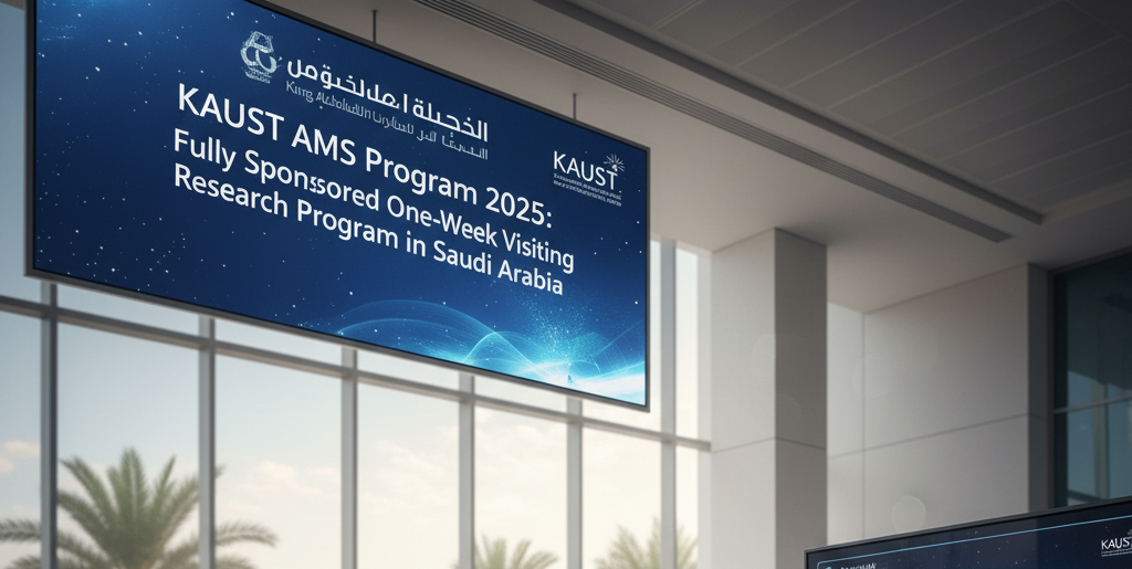 KAUST AMS Program 2025: Fully Sponsored One-Week Visiting Research Program in Saudi Arabia