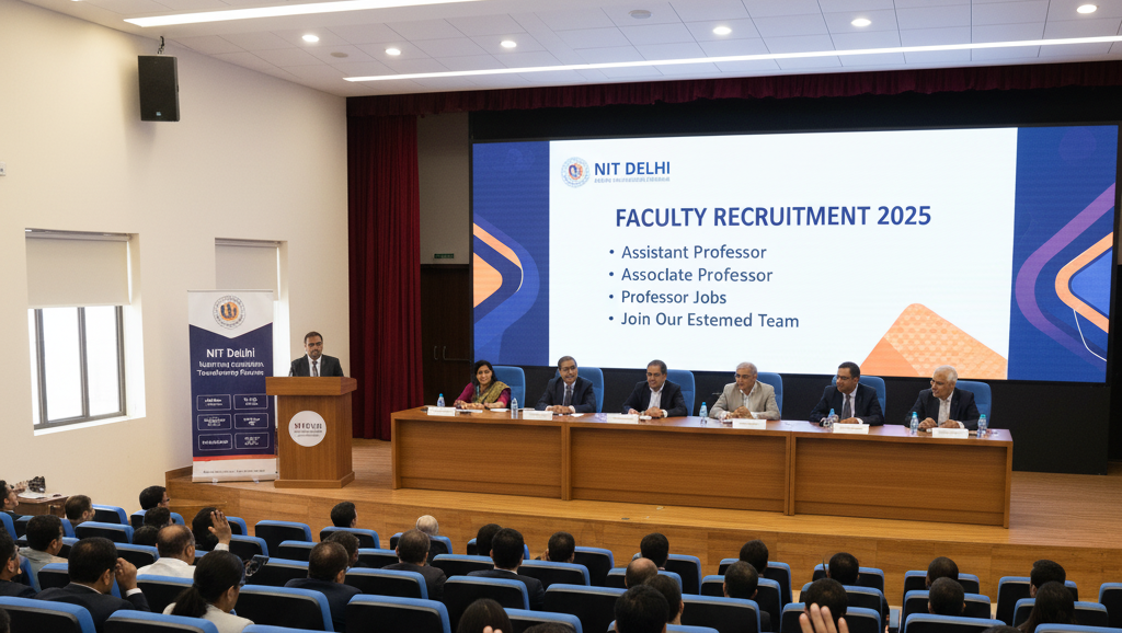 NIT Delhi Faculty Recruitment 2025: Assistant Professor, Associate Professor & Professor Jobs