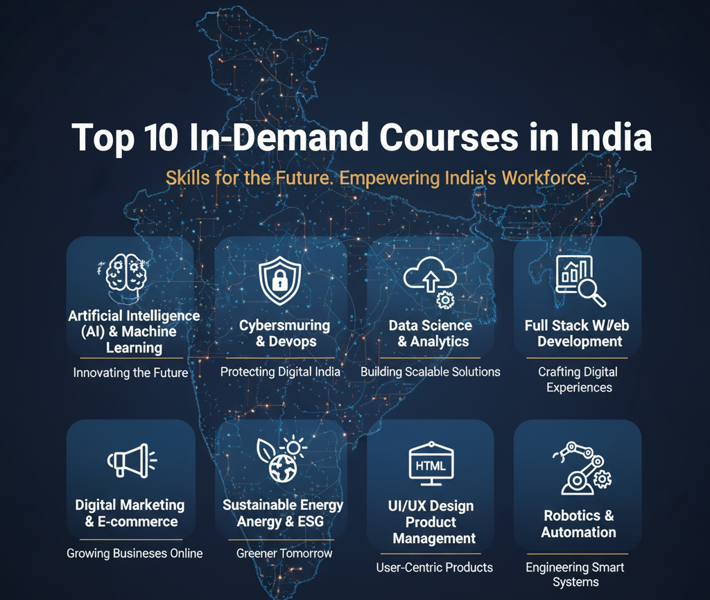 Top 10 In-Demand Courses in India (2025)