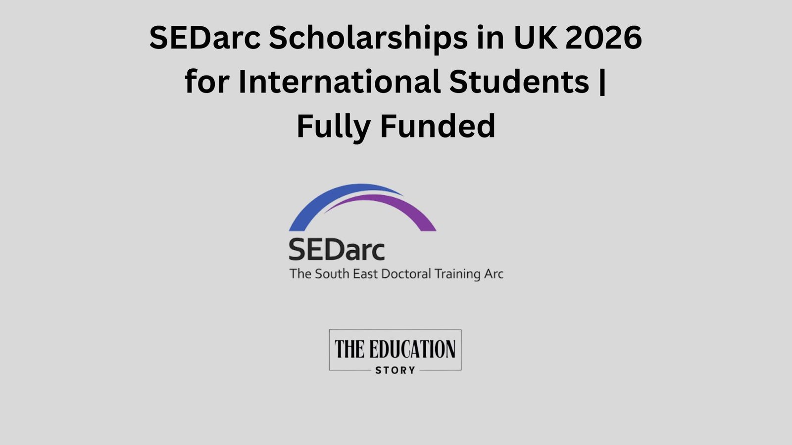 SEDarc Scholarships in UK 2026 for International Students | Fully Funded